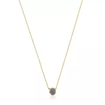 Колье Tous Nenufar, позолоченное серебро/бриллианты