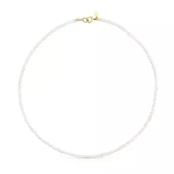 Колье Tous Pearls Camille, позолоченное серебро/жемчуг