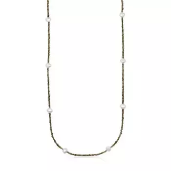 Колье Tous Quartz Color, кварц/жемчуг