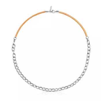 Колье Tous St. Tropez Elastic 43 Cm, серебро/оранжевый