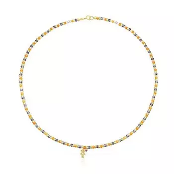 Колье Tous Teddy Bear With Gemstones, золото/драгоценные камни