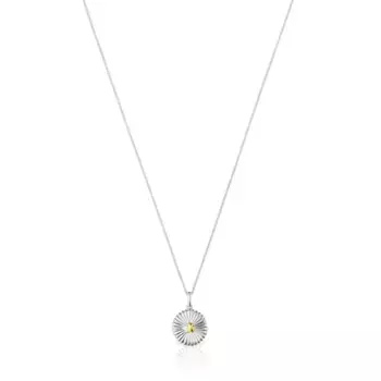 Колье Tous Virtual Garden With Bear, серебро/позолоченное серебро