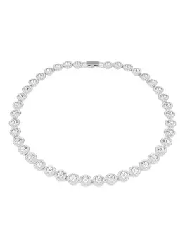 Колье Una Angelic Tennis Swarovski, серебряный