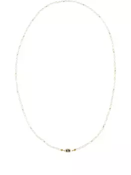 Колье Valentino Garavani Ovalette с жемчугом, нейтральный