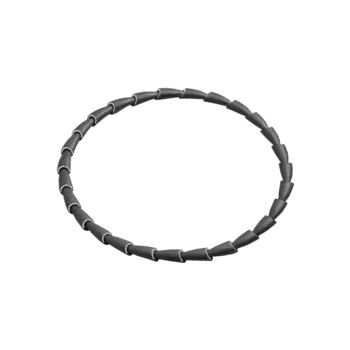 Колье Vhernier Calla из черного титана с бриллиантами