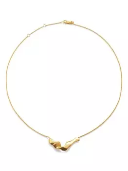 Колье Wave Monica Vinader, золотой