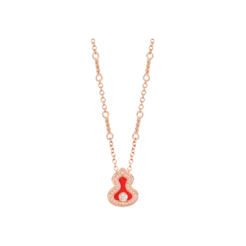 Колье wulu из розового золота с бриллиантами и агатом wu 040 lgnl rgdra Qeelin