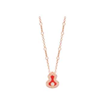 Колье wulu из розового золота с бриллиантами и агатом wu 040 lgnl rgdra Qeelin