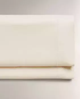 (кол-во нитей 300) плоский сатин с окантовкой Zara Home, белый
