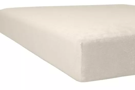 Колено - простыня на подгонке - флисовая махровая ткань *Качество 10* - цвет: лен 02 - размер: 180/200 - 200/200 см Kneer