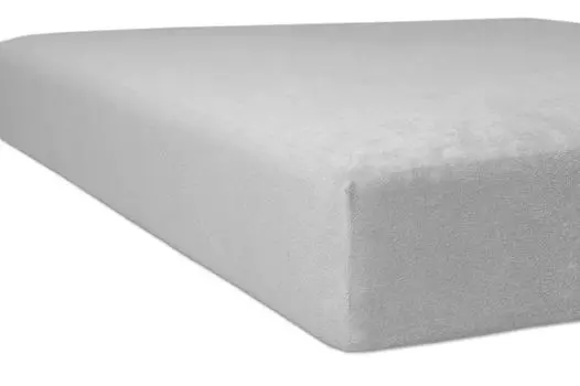 Колено - Простыня на резинке - Флисовая махровая ткань *Качество 10* - Цвет: 09 Platinum - Размер: 120/220 - 130/220 см Kneer