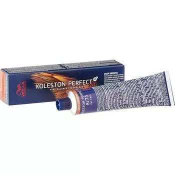 Koleston Perfect Me+ 8/73 Светло-русый коричневый золотой цвет волос 60 мл, Wella