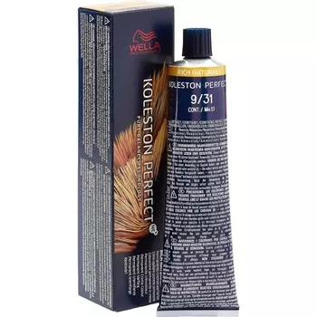 Koleston Perfect Me+ Rich Naturals 9/31 Лихтблонд золотисто-пепельный цвет волос 60 мл, Wella