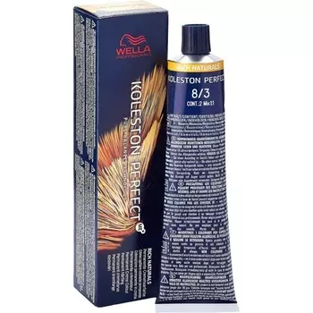 Koleston Perfect Me+ Rich Naturals Перманентная крем-краска для волос 8/3 Светло-русый золотой 0,66 кг, Wella