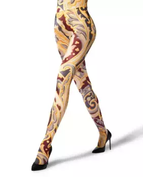 Колготки 100 денье с блестящей отделкой ETRO x Wolford, многоцветный