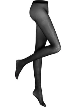 Колготки 40den с блестящим узором Bpc Bonprix Collection, черный