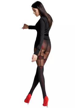 Колготки Adrian n, цвет blackred