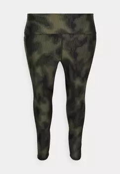 Колготки ANKLE LEG Under Armour, Морской Зеленый/Даунтаун Зеленый/Черный