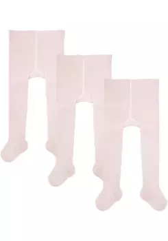 Колготки Camano (3 шт. в упаковке), высокий комфорт при ношении: мягкий пояс и мягкие швы на мыске, розовый