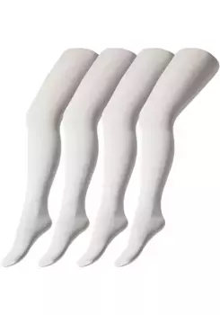 Колготки Camano (4 шт.) с плоскими швами, белый