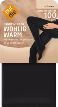 Колготки Cosy Warm черного цвета размер. 40/44 10шт nur die