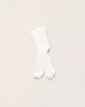 Колготки для мальчиков с эластичным поясом, однотонные Zippy, белый