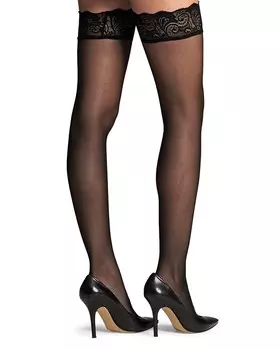 Колготки Falke Matte Deluxe 20 Stay Up до бедра, черный