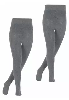 Колготки FAMILY 2-PACK-MIX FALKE, пестрый светло-серый