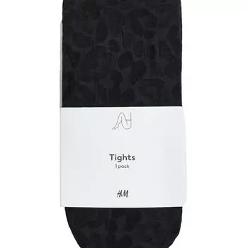Колготки H&amp;M Patterned, черный