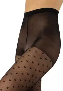 Колготки HEARTS PATTERN Calzitaly, черный