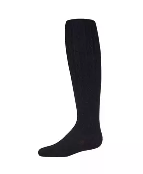 Колготки из хлопковой смеси для больших девочек Memoi, черный