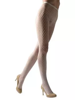 Колготки из сетчатой ткани с двойным переплетением Natori, слоновая кость