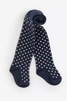 Колготки JoJo Maman Bb из хлопка с золотым горошком Jojo Maman Bb, синий