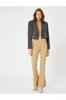 Колготки-клеш с высокой талией Koton, экрю