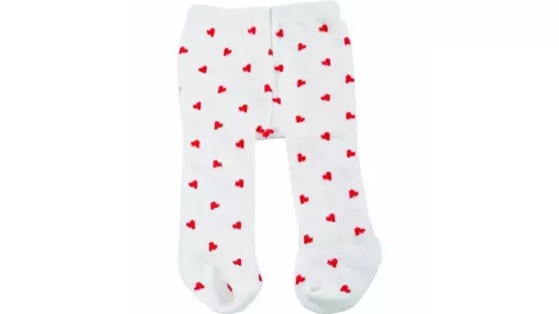 Колготки красные сердечки Gtz Puppenmanufaktur