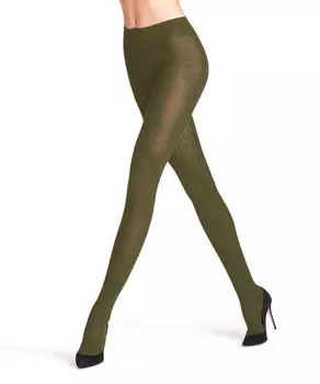 Колготки крестообразной вязки Falke, зеленый
