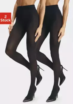 Колготки LASCANA (2 шт.), черный