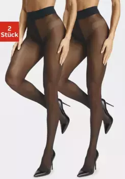 Колготки LASCANA (2 шт.), черный