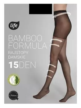 Колготки Life Bambus Formua 15 DEN Nero, 2