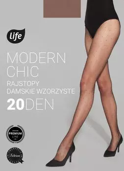 Колготки Life Modern Chic Nero/Pink Rowe Kropki 20 DEN, 3
