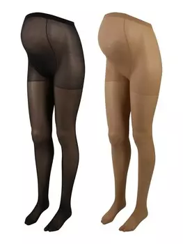 Колготки Mamalicious, темно-бежевый/черный