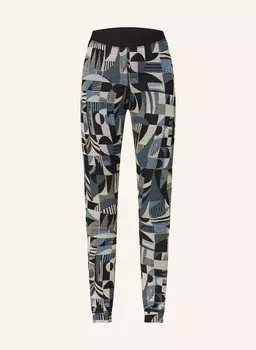 Колготки merino heritage из шерсти мериноса odlo, цвет SCHWARZ/BLAU/CREME