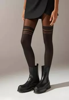 Колготки OVER-KNEE Calzedonia, черный