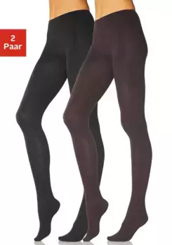 Колготки Rogo (2 шт.), однотонная вязка, коричневый