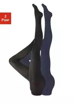 Колготки Rogo (2 шт.), однотонная вязка, синий