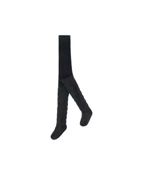 Колготки с бантом жаккардовые Deux par Deux, синий