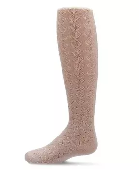 Колготки с мерцающими пуантами для маленьких девочек Memoi, бежевый