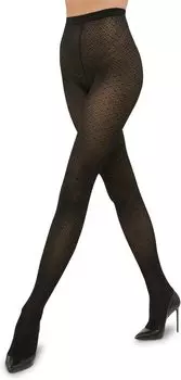 Колготки с узором Wolford, черный