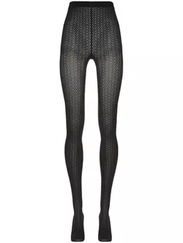 Колготки с узором Wolford, черный