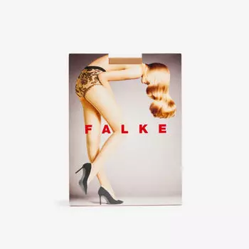 Колготки Sheer Lady плотностью 20 ден с цветочной вышивкой Falke, черный